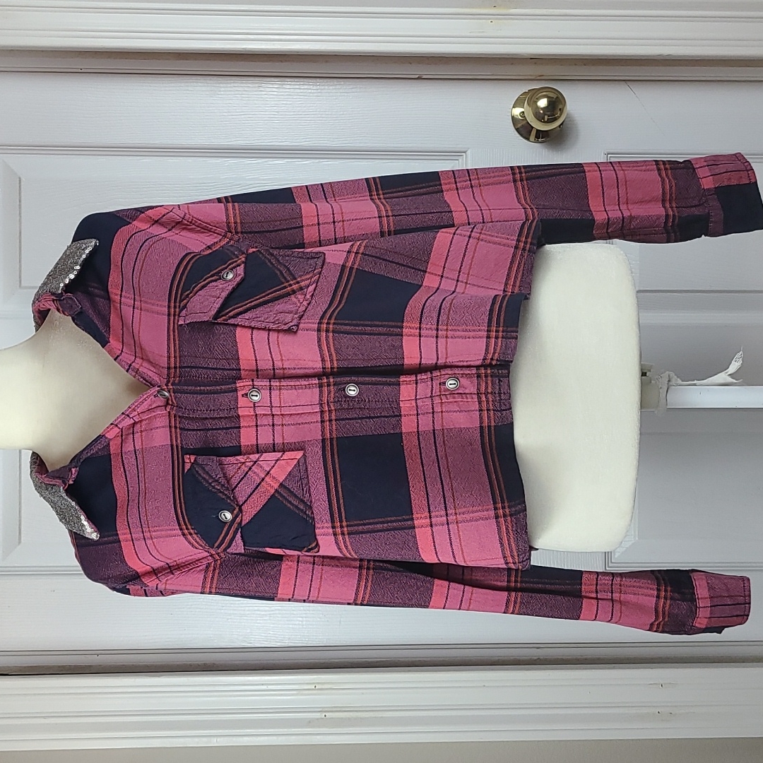 Bke Eased Cropped Plaid Shirt